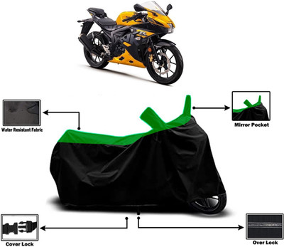 Amexride Two Wheeler Cover for Suzuki(GSX R150, Green)