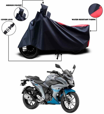 DeepShakshi AUTOMOTIVE Two Wheeler Cover for Yamaha(Fazer, Red, Black)