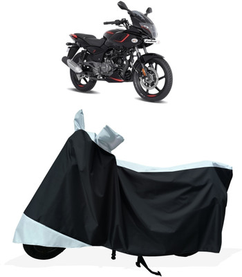 Tricway Two Wheeler Cover for Bajaj(Pulsar 180F, White)