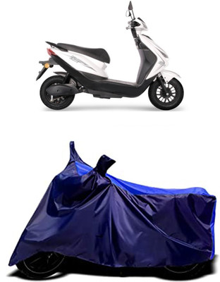 VESMEI Two Wheeler Cover for Ampere(Reo Elite, Blue)