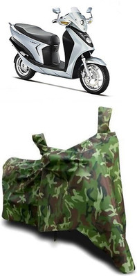 malti Waterproof Two Wheeler Cover for Hero(Leap Hybrid SES, Multicolor)