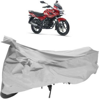 HMS Two Wheeler Cover for Bajaj(Discover 150 f, Silver)