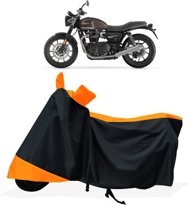 Tricway Two Wheeler Cover for Triumph(Street Twin BS6, Orange)