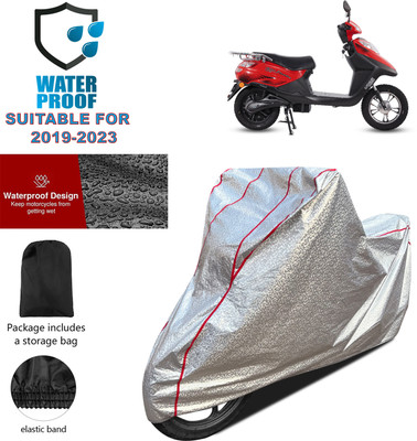 PAGORA Waterproof Two Wheeler Cover for Hero(Electric Flash BS6, Silver)