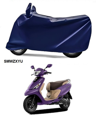 smwzxyu Waterproof Two Wheeler Cover for TVS(Zest 110, Blue)