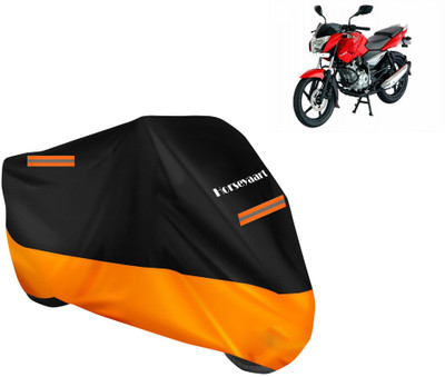 Horseyaart Waterproof Two Wheeler Cover for Bajaj(Pulsar 135 BS6, Orange)