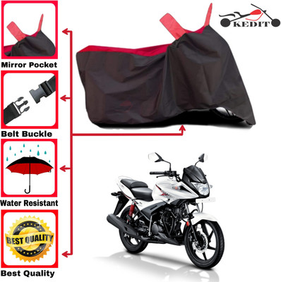 AASHTIK MART Two Wheeler Cover for Hero(Ignitor, Red, Black)