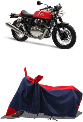 SUGASHRI Waterproof Two Wheeler Cover for Royal Enfield(Continental GT 650, Red, Blue)