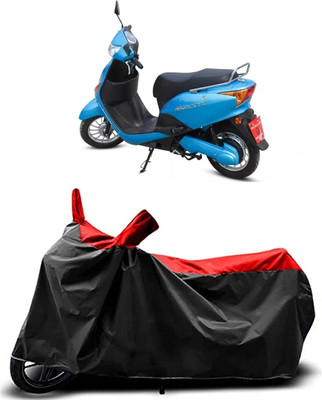 KEDIT Two Wheeler Cover for Hero(Electric AXLHE-20, Red, Black)