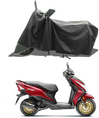Mdstar Waterproof Two Wheeler Cover for Honda(Dio, Black, Grey)