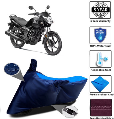MISSION COLLECTION Waterproof Two Wheeler Cover for Honda(CB Unicorn, Blue)