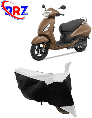 RRZ Waterproof Two Wheeler Cover for TVS(Jupiter, Black, White)