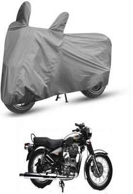 MMSSTAR Waterproof Two Wheeler Cover for Royal Enfield(Electra Delux, Grey)