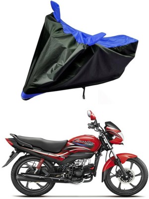 Ascension Two Wheeler Cover for Hero(Passion Pro i3S, Blue, Black)