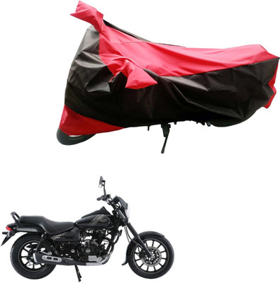 Mdstar Waterproof Two Wheeler Cover for Bajaj(Black, Red)