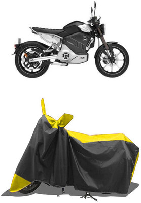 SUGASHRI Waterproof Two Wheeler Cover for Revolt(RV Cafe Racer BS6, Yellow, Black)