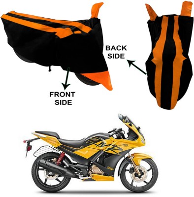 Genipap Two Wheeler Cover for Hero(Karizma ZMR, Black, Orange)