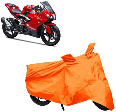 ROYAL AUTO MART Two Wheeler Cover for TVS(Apache RR 310, Orange)