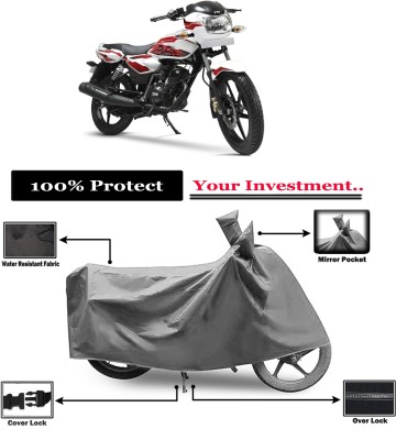 Amexride Two Wheeler Cover for TVS(Phoenix 125, Grey)