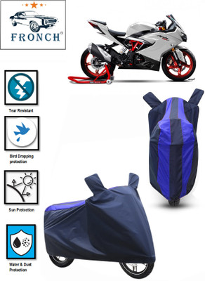 FRONCH Waterproof Two Wheeler Cover for TVS(Apache RR 310, Blue)