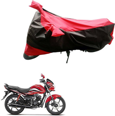Mdstar Waterproof Two Wheeler Cover for Hero(Black, Red)