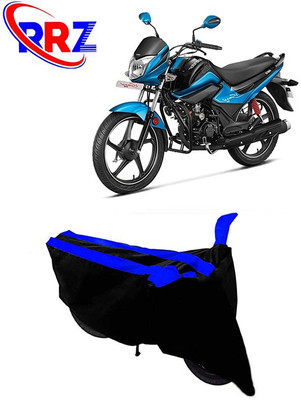 RRZ Waterproof Two Wheeler Cover for Hero(Splendor I Smart, Black, Blue)