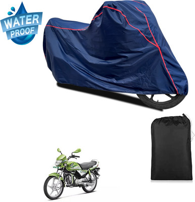 PAGORA Waterproof Two Wheeler Cover for Hero(HF Deluxe Eco, Blue)
