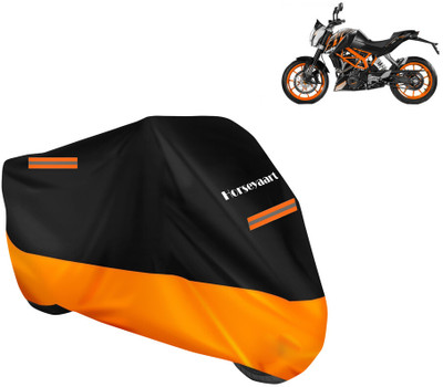 Horseyaart Waterproof Two Wheeler Cover for KTM(Duke 390 ABS, Orange)