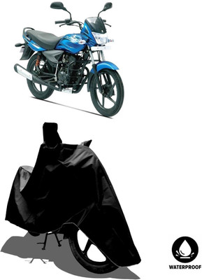 Amexride Waterproof Two Wheeler Cover for Bajaj(Platina 125, Black)