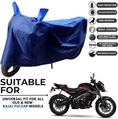 MADAFIYA Two Wheeler Cover for Bajaj(Pulsar 160 NS DTS-i, Blue, Blue)
