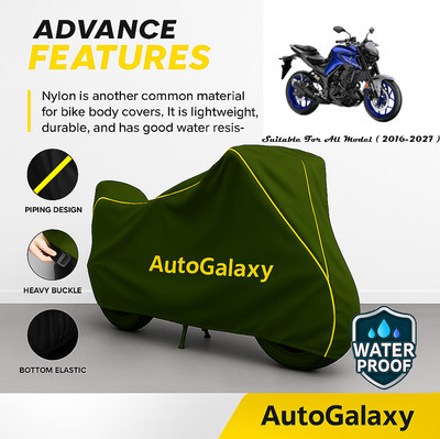AutoGalaxy Waterproof Two Wheeler Cover for Yamaha(MT 03, Green)