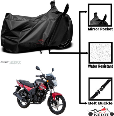 KEDIT Two Wheeler Cover for Universal For Bike(SZ R, Black)