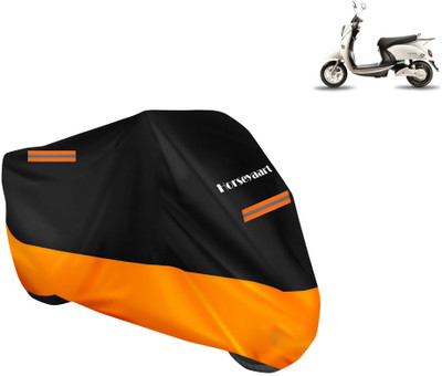 Horseyaart Waterproof Two Wheeler Cover for Evolet(Polo BS6, Orange)