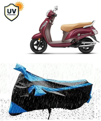 DeepShakshi AUTOMOTIVE Two Wheeler Cover for Suzuki(Access 125, Blue, Black)