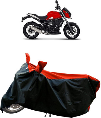 KEDIT Two Wheeler Cover for Mahindra(Mojo, Red, Black)