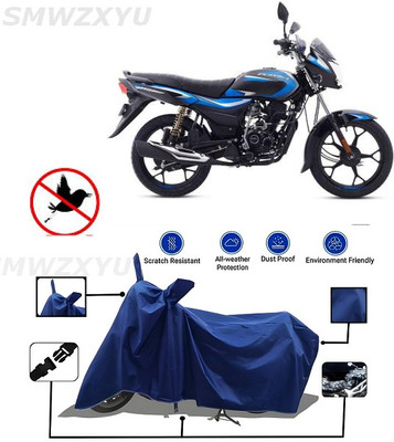smwzxyu Waterproof Two Wheeler Cover for Bajaj(Platina 100 BS6, Blue)