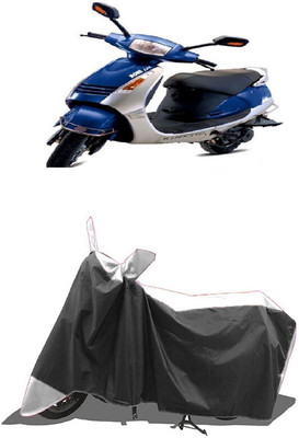 SUGASHRI Waterproof Two Wheeler Cover for Kinetic(Nova EX, White, Black)