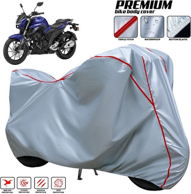 xodi Waterproof Two Wheeler Cover for Yamaha(FZ-25, Silver, Red, Multicolor)