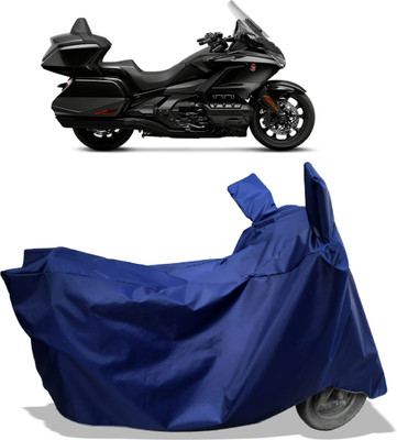 Amexride Two Wheeler Cover for Honda(Gold Wing, Blue)