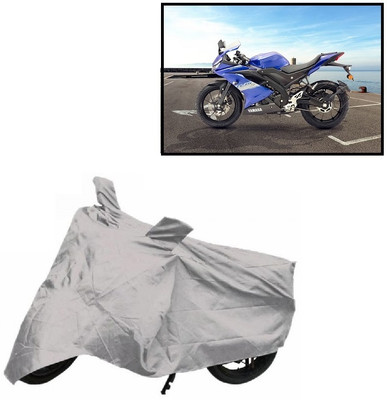 Adhvik Waterproof Two Wheeler Cover for Yamaha(R15S BS6, Silver)