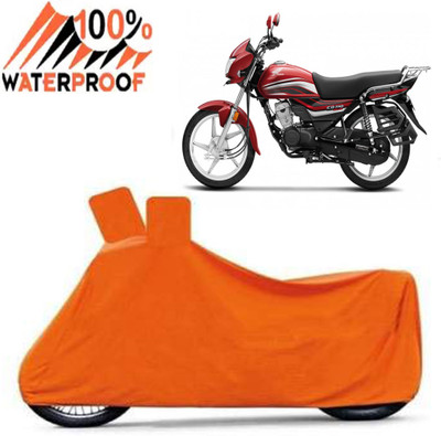 ROYAL AUTO MART Waterproof Two Wheeler Cover for Honda(CD 110 Dream, Orange)