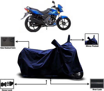 Amexride Two Wheeler Cover for TVS(Flame SR125, Blue)