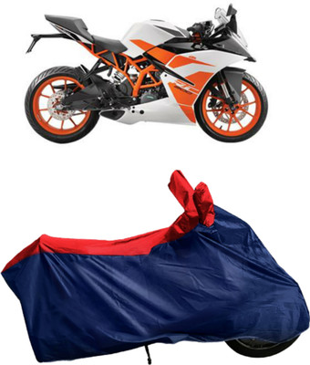 Autofly Waterproof Two Wheeler Cover for KTM(RC 200, Blue, Red)