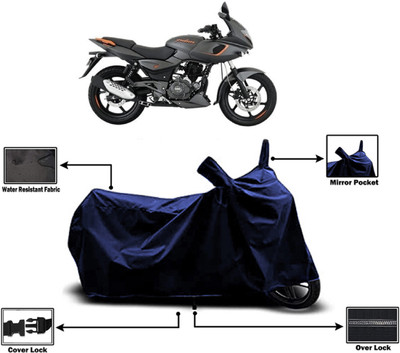 Amexride Two Wheeler Cover for Bajaj(Pulsar 180F BS6, Blue)