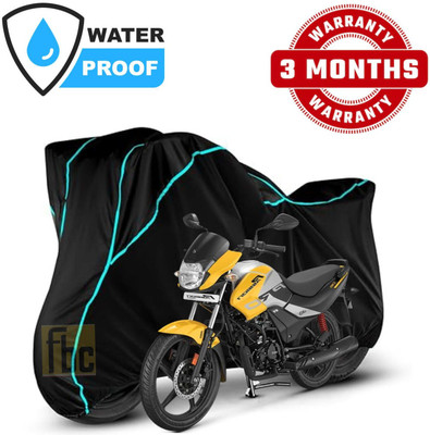 FBC Waterproof Two Wheeler Cover for Hero(Passion Pro, Black)