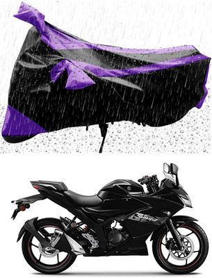 THE REAL ARV Two Wheeler Cover for Suzuki(Gixxer SF, Purple, Black)