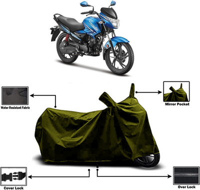Amexride Two Wheeler Cover for Hero(Glamour FI, Green)