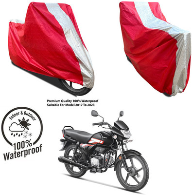AutoGalaxy Waterproof Two Wheeler Cover for Mahindra(Gusto 125 BS6, Silver, Red)