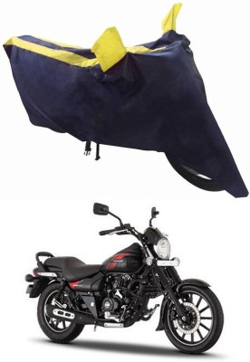 Genipap Two Wheeler Cover for Bajaj(Avenger Street 220, Black, Yellow)