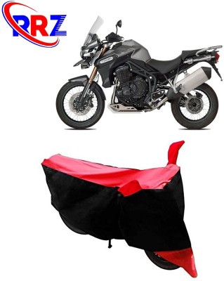 RRZ Waterproof Two Wheeler Cover for Triumph(Tiger 800, Black, Red)